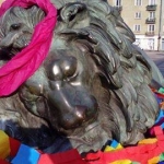 Dekorowanie bytomskiego lwa