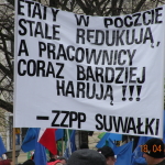 Etaty na Poczcie likwidują - manifa 18.04.2015r. w Warszawie