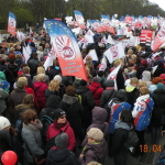 Manifestacja OPZZ w Warszawie 18.04.2015 roku