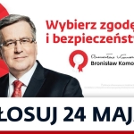 Bronisław Komorowski przed II Turą wyborów baner