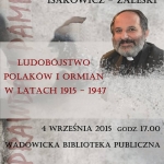 Plakat na spotkanie z ks. Tadeuszem Isakowiczem-Zaleskim
