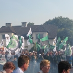 Górnicy manifestowali w Brzeszczach - fot. Kazimierz Zieliński