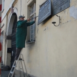 Demontaż tablicy - fot. dr Korkuć