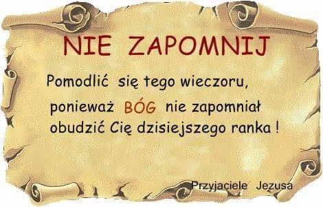 Nie zpomnij się pomodlić