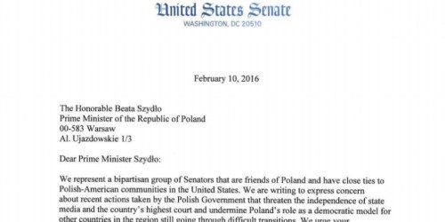 list senatorów