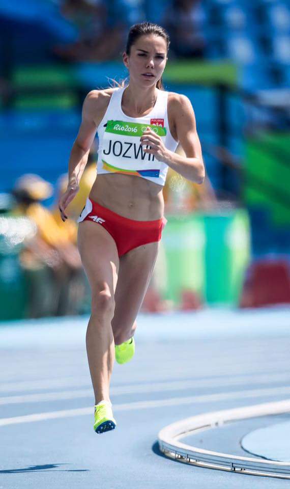Joanna Jóźwiak podczas biegu na Olimpiadzie w Rio 2016