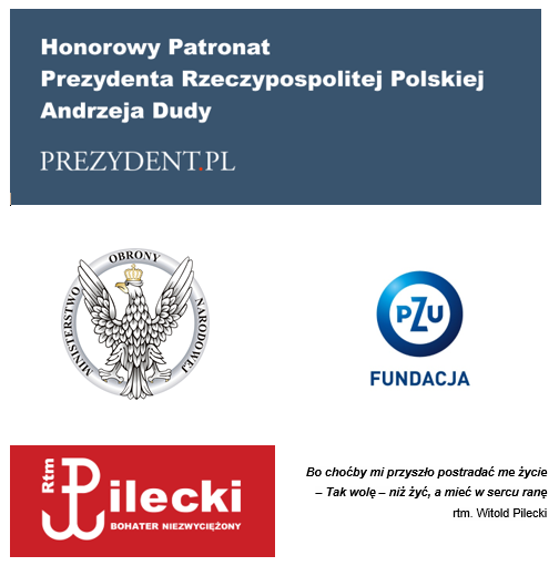 Międzynarodowy konkurs na plakat Rotmistrz Pilecki Bohater Niezwyciężony - fundatorzy nagród
