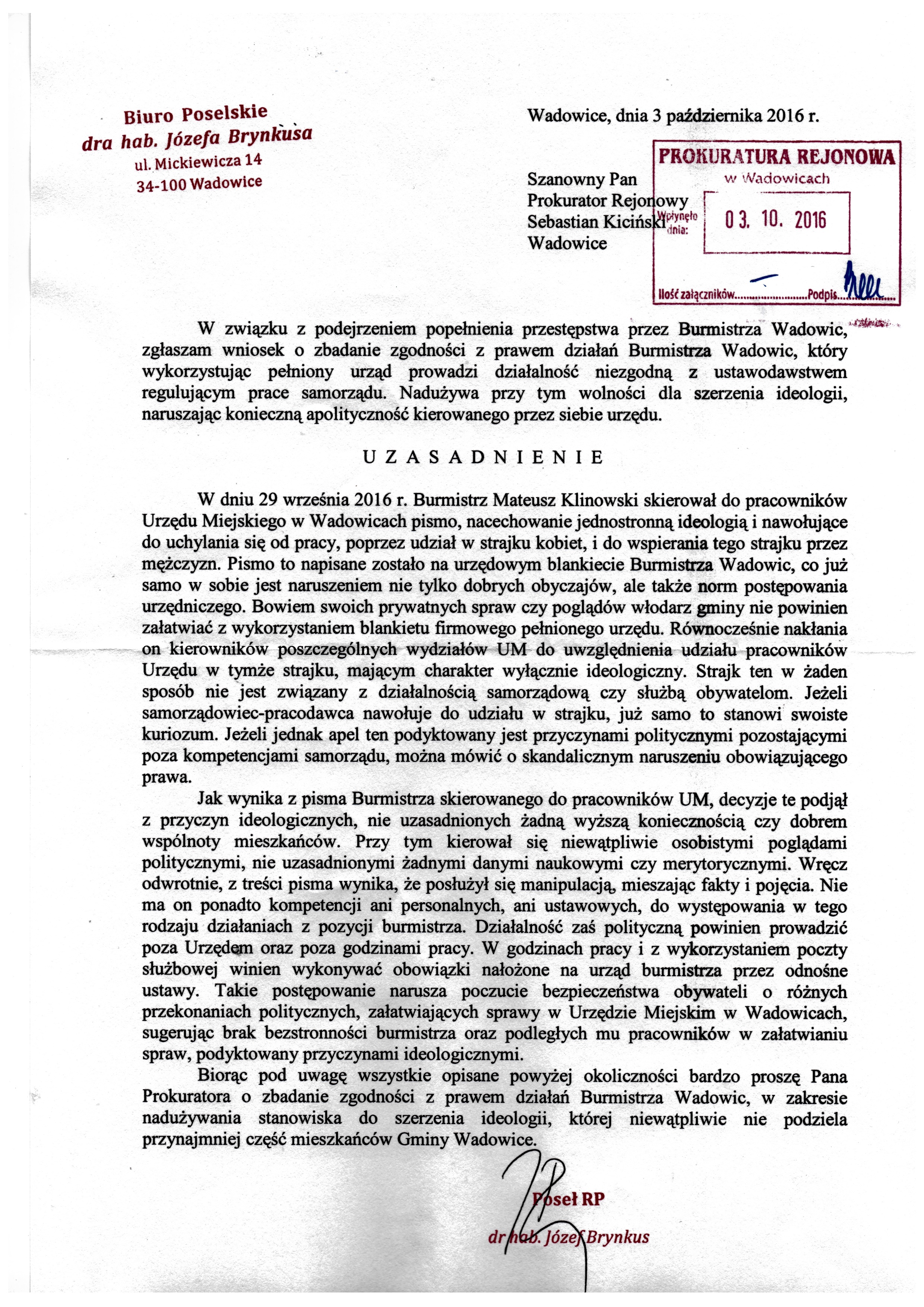 wniosek-do-prokuratury-o-mozliwosci-popelnienia-przestepstwa-przez-klinowskiego