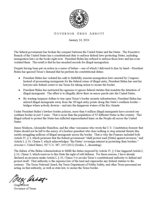 Deklaracja Gubernatora Abotta