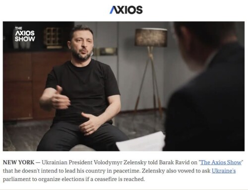 Prezydent Zełeński pojawił się w The Axios Show