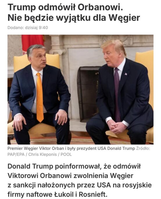 Trump dobija Orbana. Węgry przelicytowały