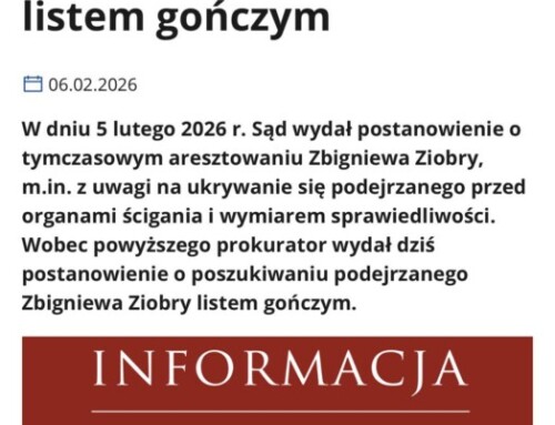 Zbigniew Ziobro. List gończy