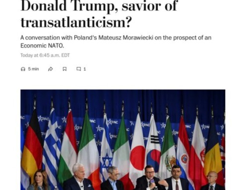 Mateusz Morawiecki: Czas na&nbsp;reformę – nowy fundament Sojuszu Transatlantyckiego