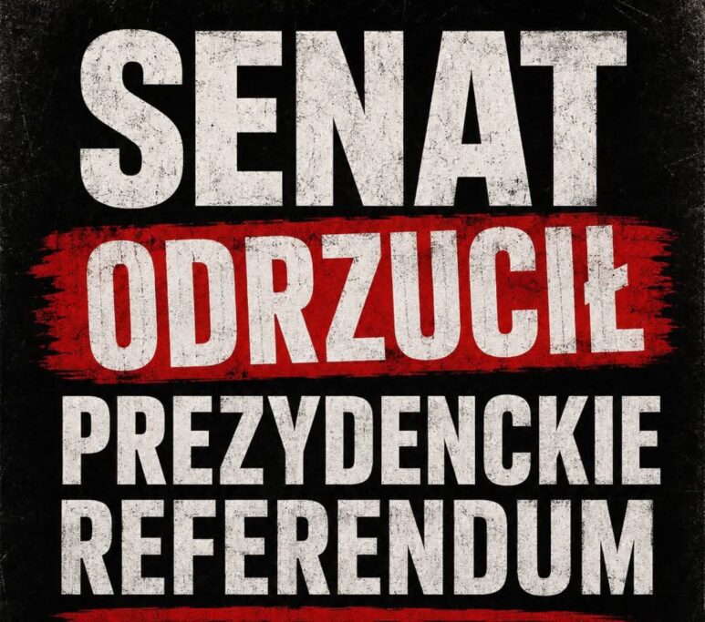 Senat odrzucił prezydenckie referendum