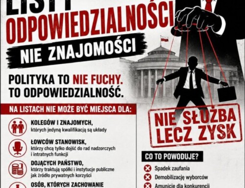 Listy wyborcze powinny być listami odpowiedzialności