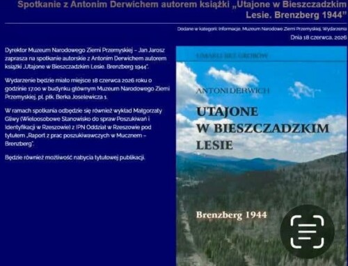 Spotkanie z&nbsp;Antonim Derwichem – strażnikiem pamięci Bieszczadów