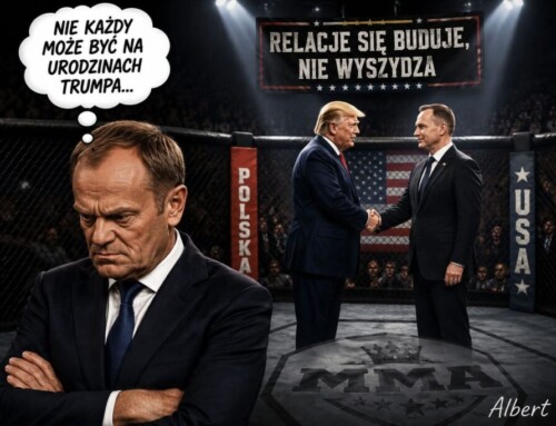 Tusk drwi, Nawrocki buduje relacje z&nbsp;USA