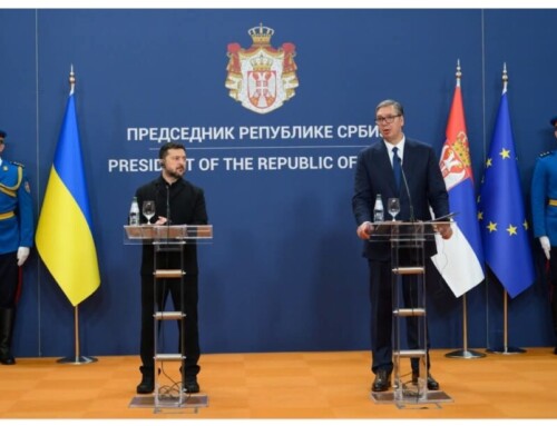 Zełenski w&nbsp;Serbii