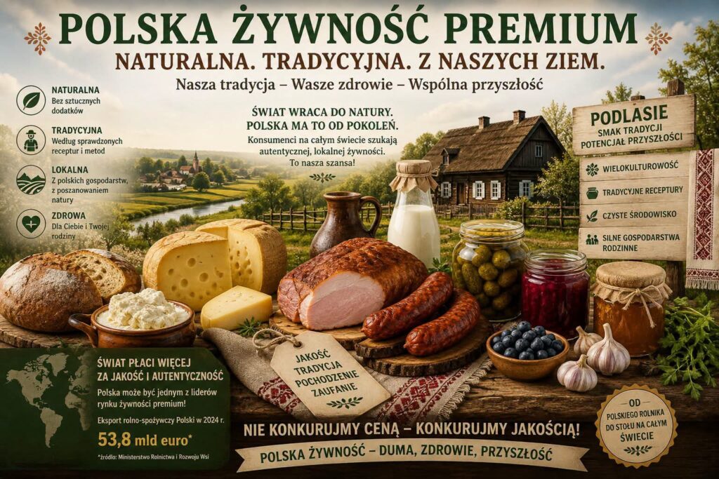 CZY PODLASIE I POLSKA ŻYWNOŚĆ MOŻE STAĆ SIĘ NASZYM „TOWAREM LUKSUSOWYM”? 