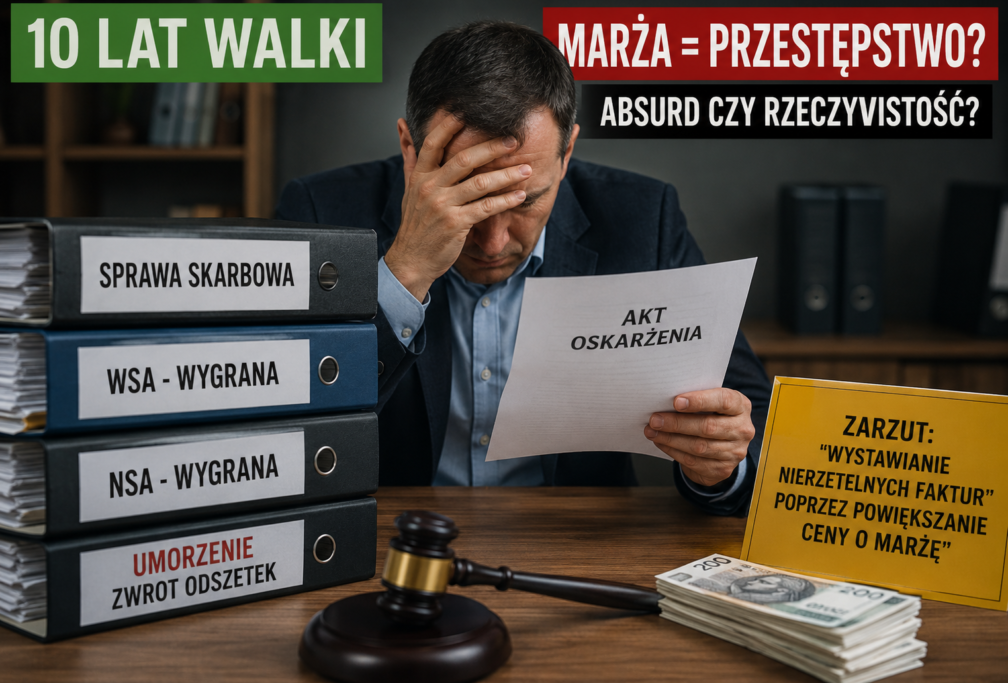 Po 10 latach wygrał ze skarbówką. Prokuratura przez cały czas ściga go za… marżę