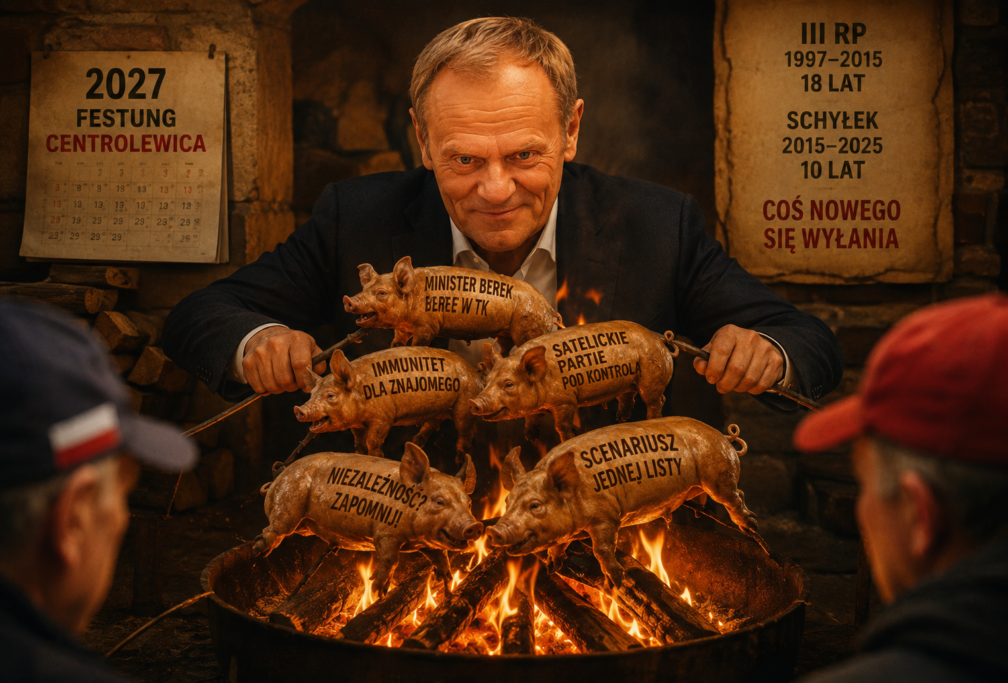 Tusk piecze prosiaczki, a z chaosu wyłania się nowa Polska