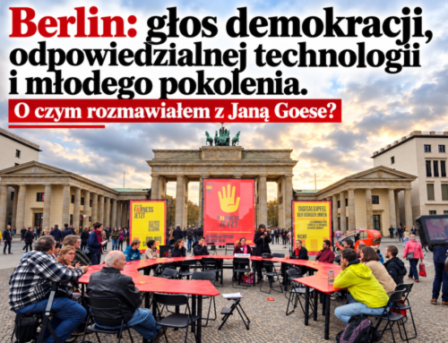 Berlin: głos demokracji, odpowiedzialnej technologii i&nbsp;młodego pokolenia. O&nbsp;czym rozmawiałem z&nbsp;Janą Goese?