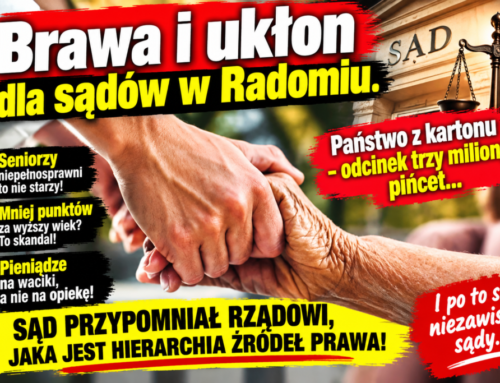 PILNE! Seniorzy karani za&nbsp;starość?! Sądy w&nbsp;Radomiu mówią „dość”!