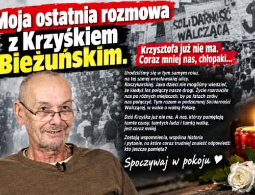 Moja ostatnia rozmowa z&nbsp;Krzyśkiem Bieżuńskim