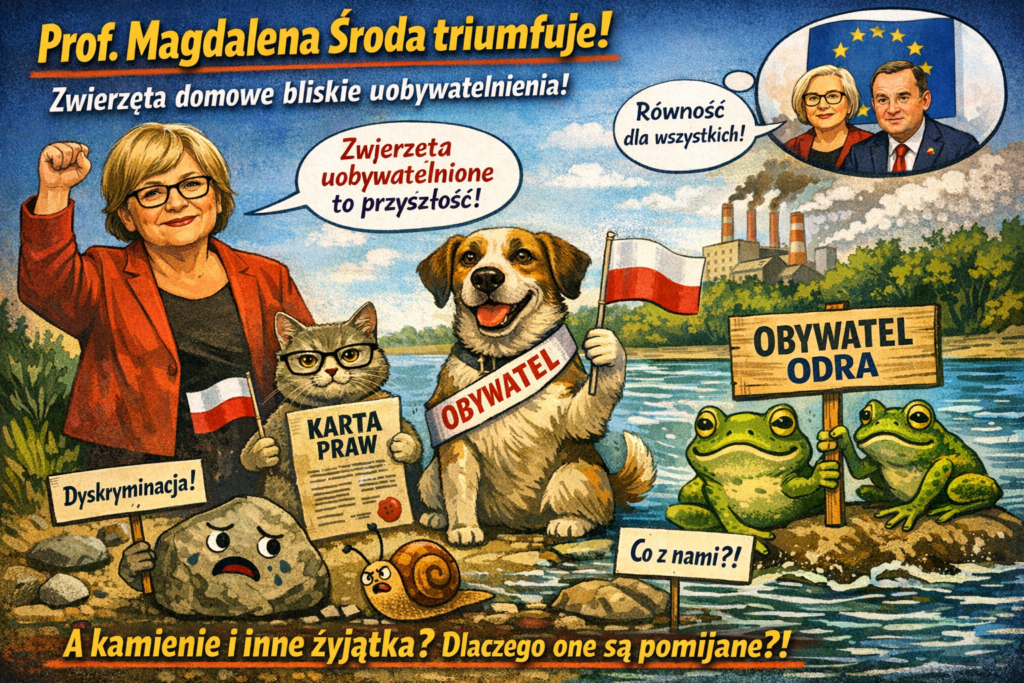 Prof.&nbsp;(????) Magdalena Środa triumfuje – zwierzęta domowe bliskie uobywatelnienia