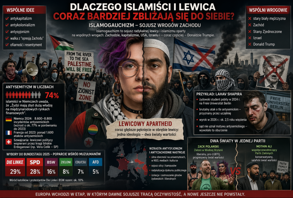 Dlaczego islamiści i&nbsp;lewica coraz bardziej zbliżają się do&nbsp;siebie?