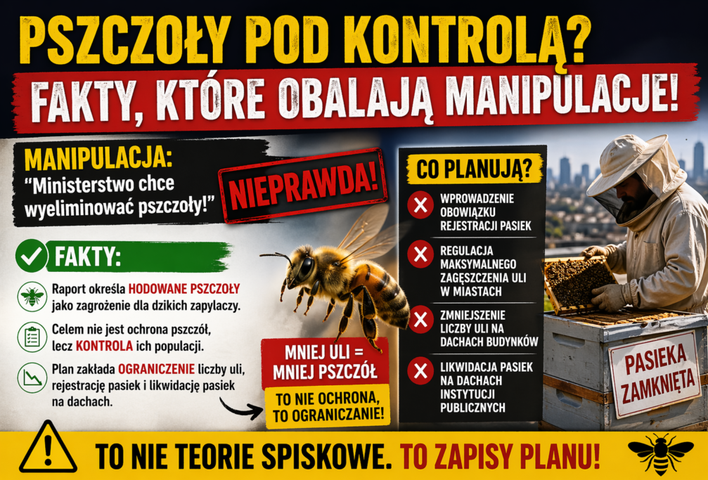 Pszczoły pod&nbsp;kontrolą? Fakty które obalają mity!
