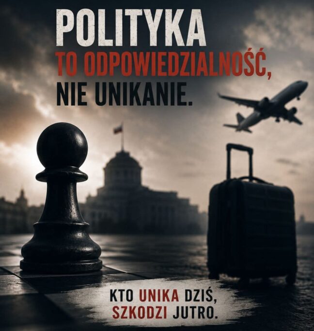 Polityka to&nbsp;odpowiedzialność nie&nbsp;unikanie