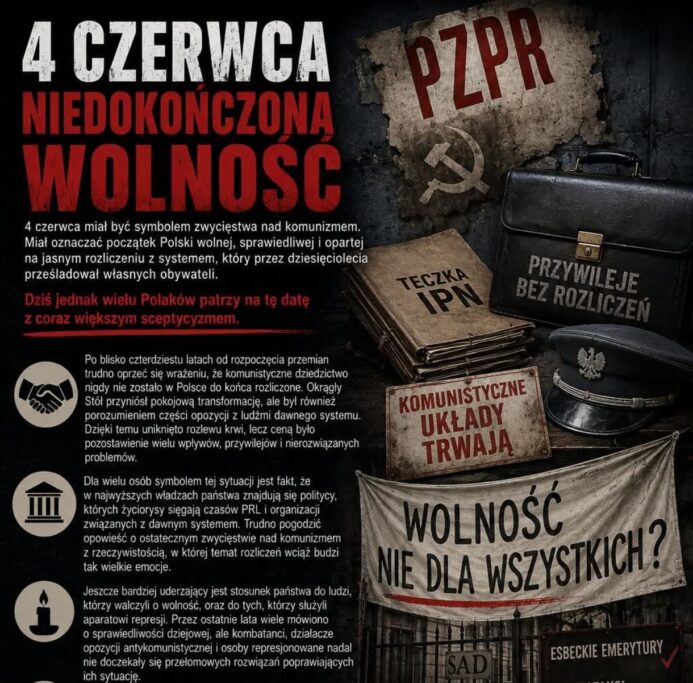 4 czerwca – wolność bez&nbsp;rozliczenia