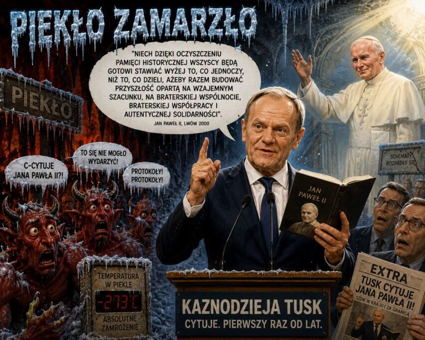Piekło zamarzło. Tusk odkrył Jana Pawła II