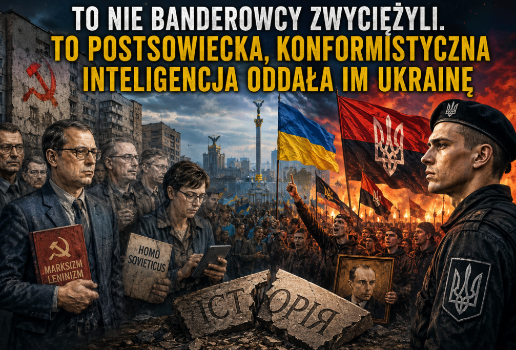 TO&nbsp;NIE&nbsp;BANDEROWCY ZWYCIĘŻYLI. TO&nbsp;POSTSOWIECKA, KONFORMISTYCZNA INTELIGENCJA ODDAŁA IM&nbsp;UKRAINĘ