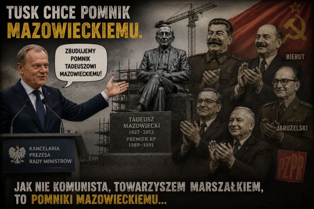 Pomnik Mazowieckiego podzieli Polaków
