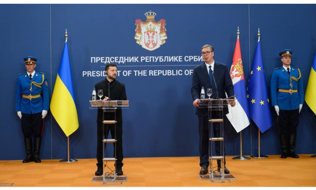 Zełenski w&nbsp;Serbii