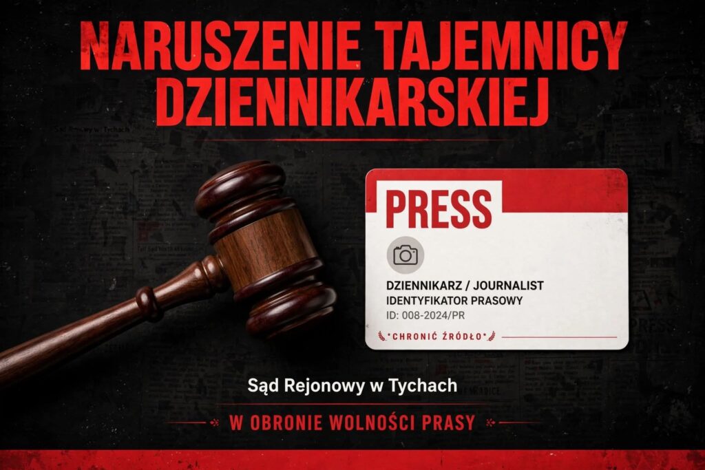 SKANDAL W&nbsp;TYCHACH! RAŻĄCE BEZPRAWIE I&nbsp;ZAMACH NA&nbsp;WOLNOŚĆ PRASY! 
