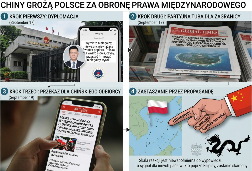 Chiny grożą Polsce za&nbsp;obronę prawa międzynarodowego