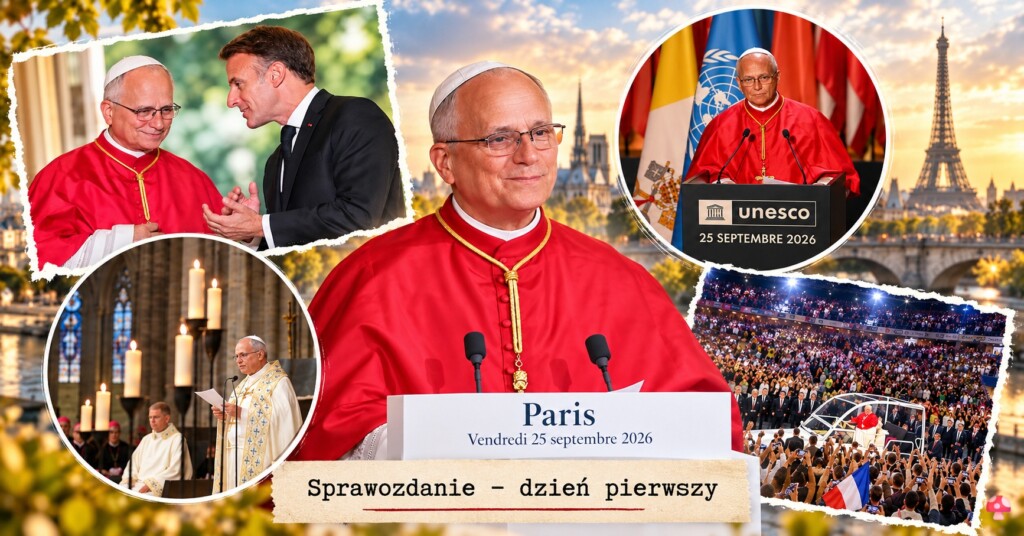 Leon XIV we&nbsp;Francji. Cztery dni, spotkania i&nbsp;słowa papieża – dzień pierwszy