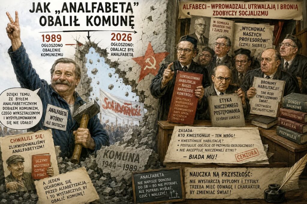 Jak „analfabeta” obalił komunę